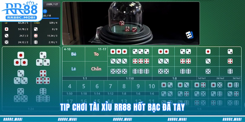 Tip chơi Tài xỉu RR88 hốt bạc đã tay